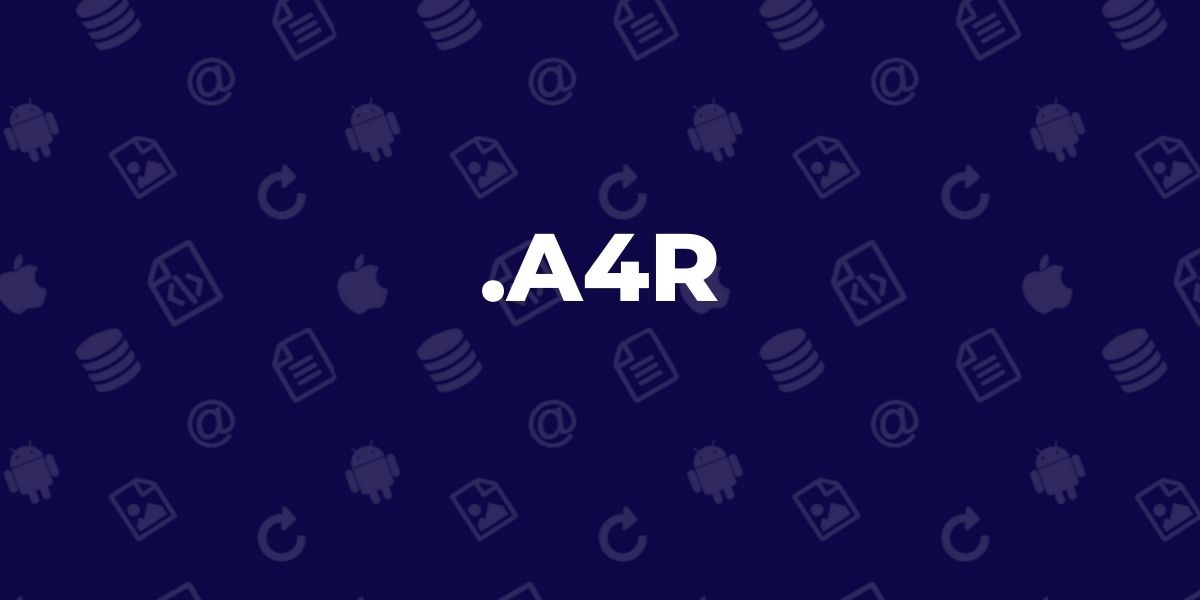 A4R File Extension