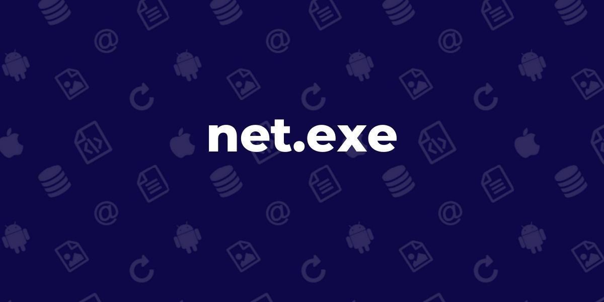net.exe Microsoft Windows Networking Process Safe?